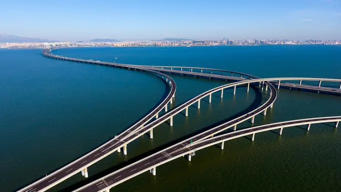 Cầu Vượt Biển Vịnh Giao Châu - Nét đẹp kiến trúc Thanh Đảo