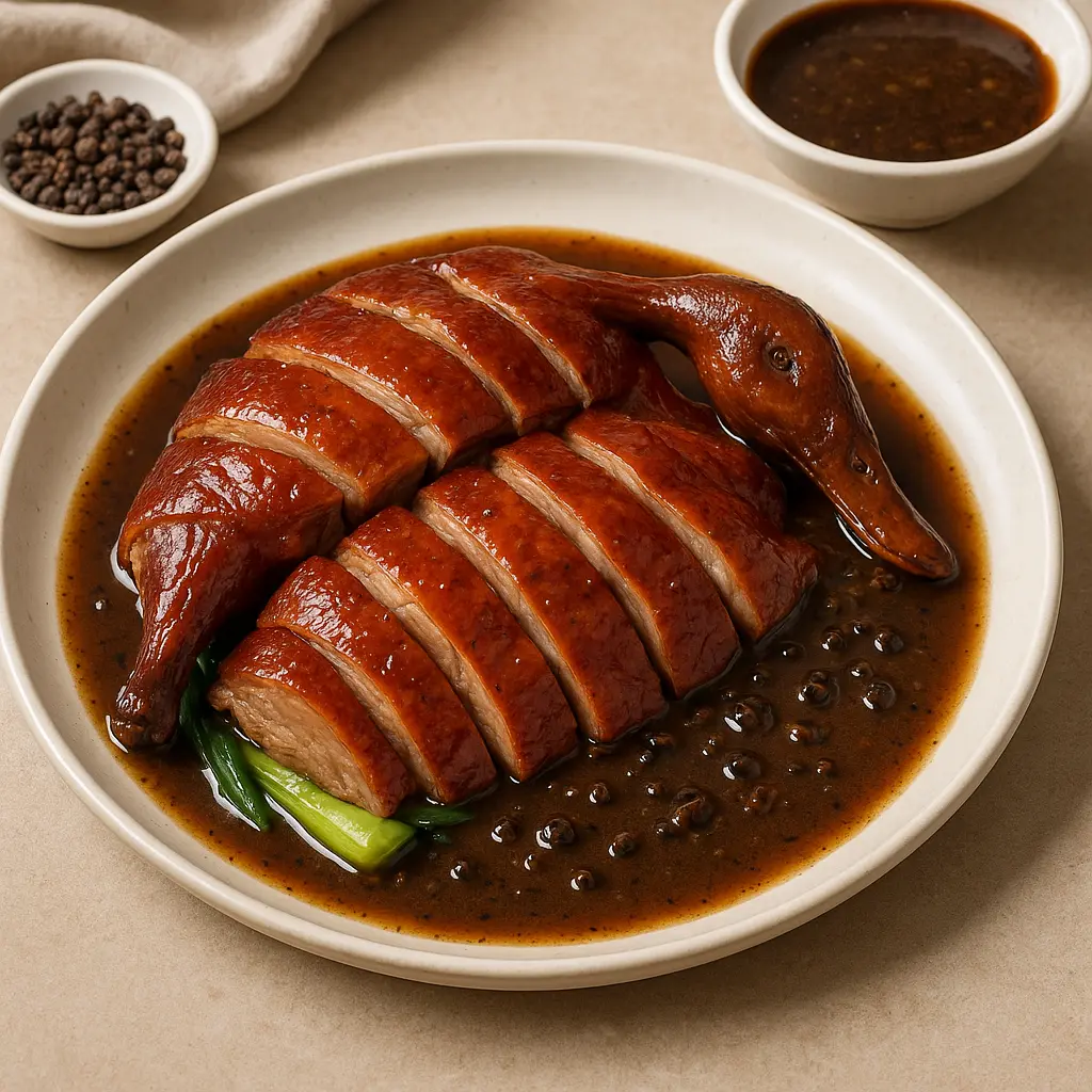 Vịt quay sốt tiêu đen