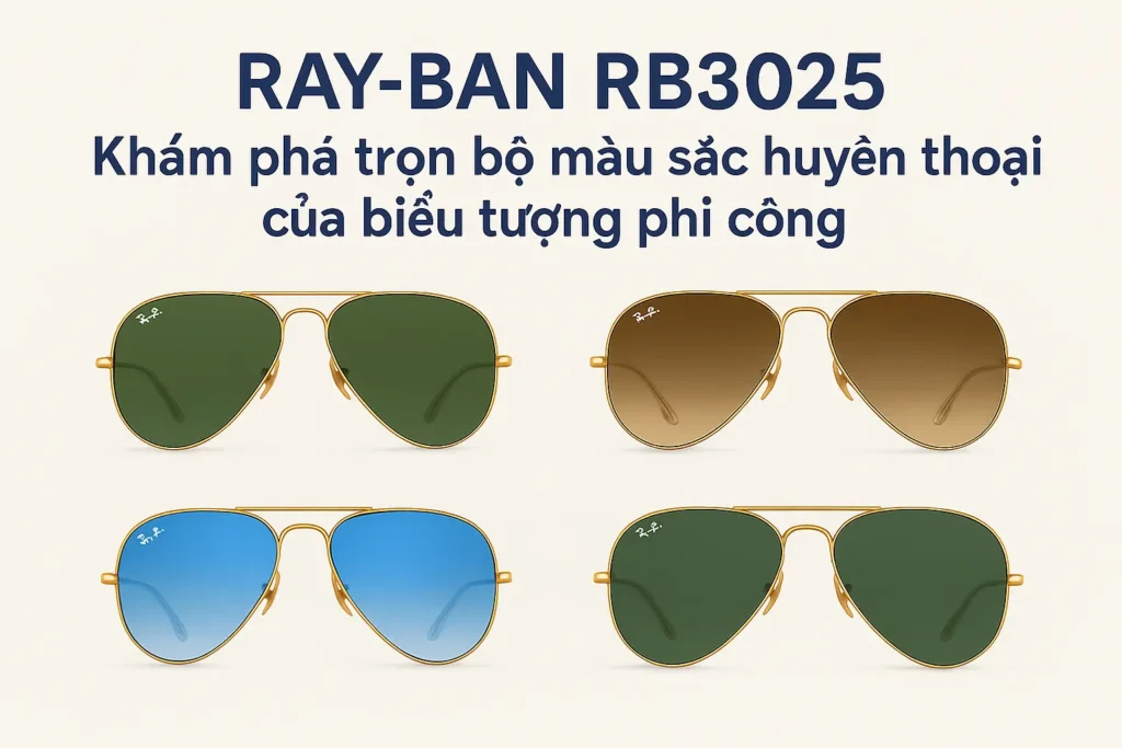 Tất tần tật về Ray-Ban RB3025: Các phiên bản màu khiến giới mộ điệu mê mẩn
