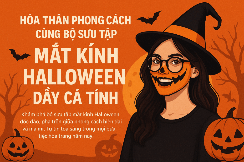 Hóa Thân Phong Cách Cùng Bộ Sưu Tập Mắt Kính Halloween Đầy Cá Tính 2025