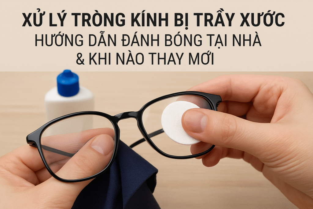 Xử Lý Tròng Kính Bị Trầy Xước: Hướng Dẫn Đánh Bóng Tại Nhà & Khi Nào Thay Mới