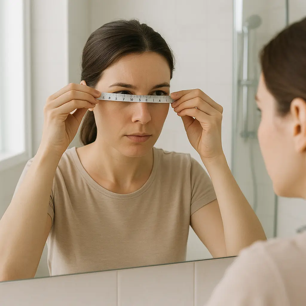 Cách đo kích thước khuôn mặt bằng thước