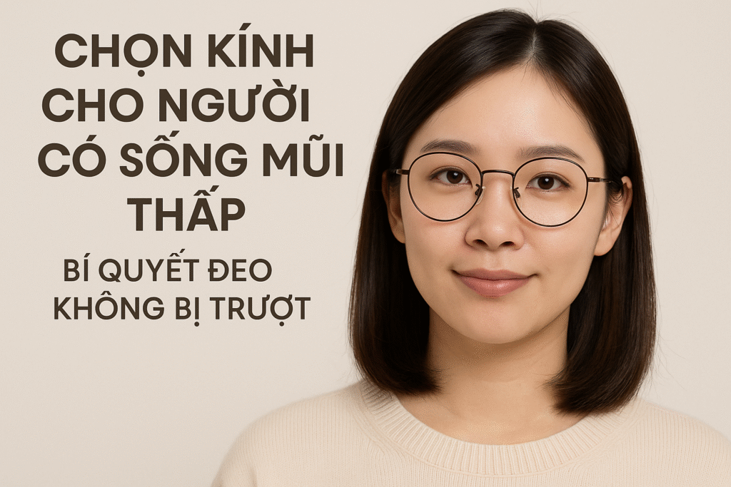 Chọn Kính Cho Người Có Sống Mũi Thấp: Bí Quyết Đeo Không Bị Trượt 2025