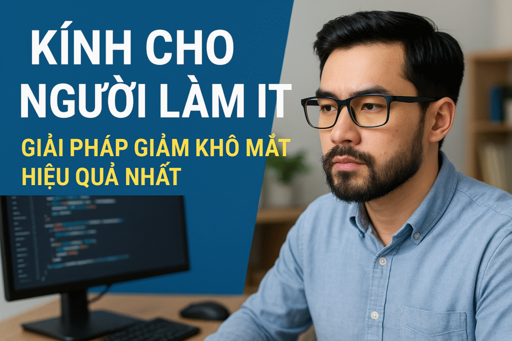 Kính Cho Người Làm IT – Top 5 Loại Kính Chống Ánh Sáng Xanh Tốt Nhất 2025