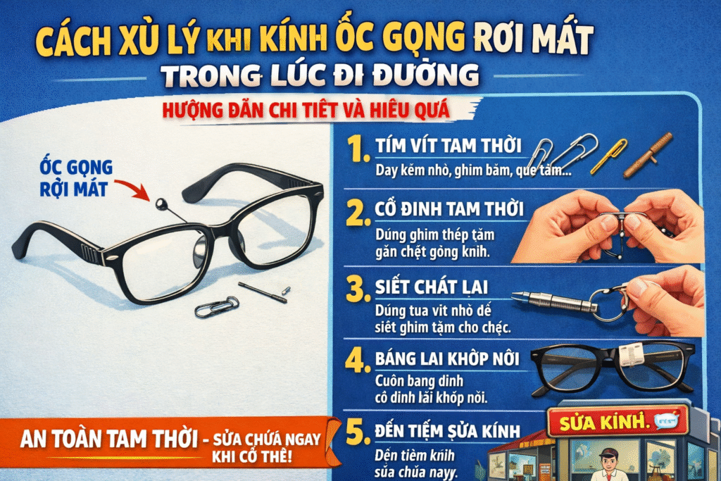 Sửa Kính Ốc Vít Lỏng Tại Nhà: Hướng Dẫn Chi Tiết Từng Bước An Toàn 2026