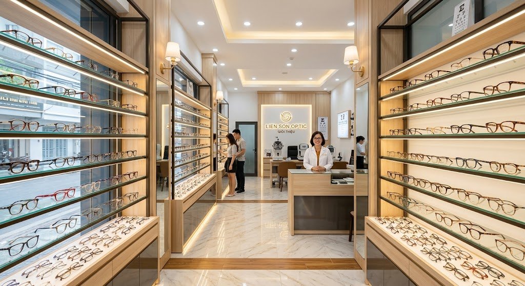 Liên Sơn Optic địa chỉ đo mắt và cắt kính uy tín chuyên nghiệp