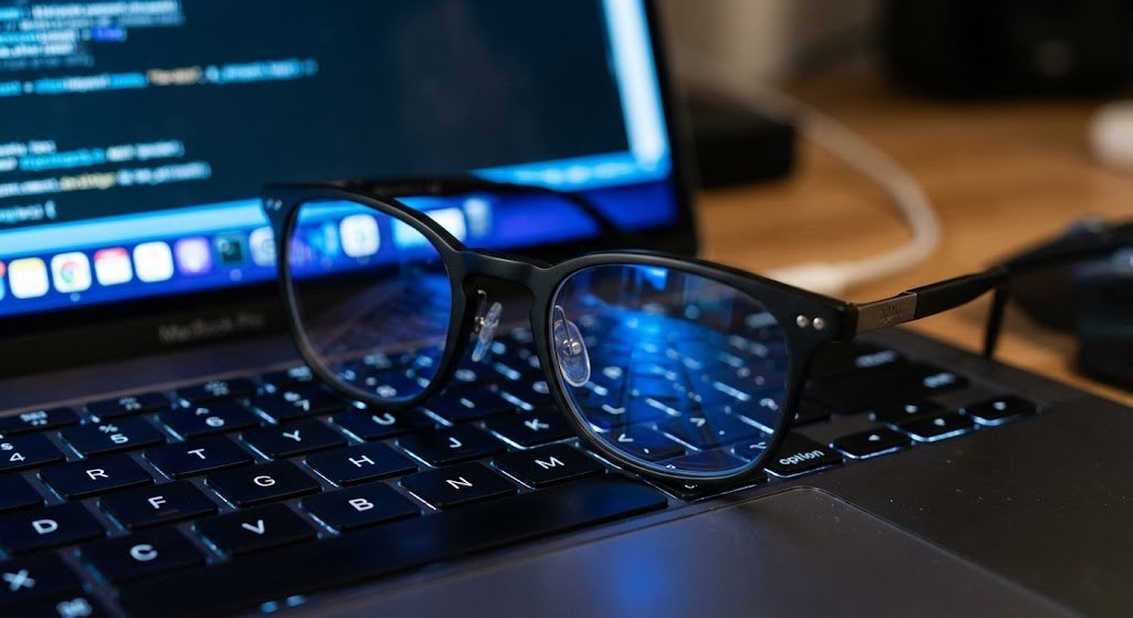 Ánh sáng xanh từ màn hình điện thoại máy tính gây mỏi mắt