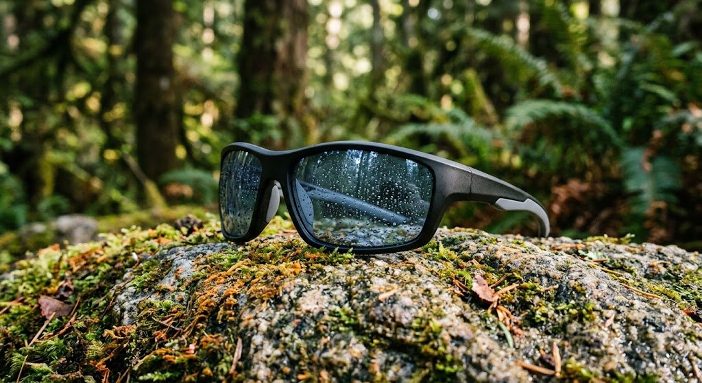 Gọng kính TR90 siêu nhẹ và tròng Polycarbonate chống vỡ cho kính leo núi