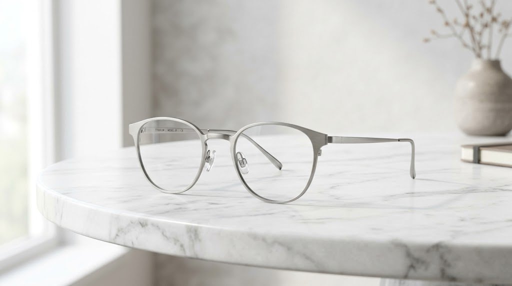 Gọng kính titan cao cấp với thiết kế sang trọng