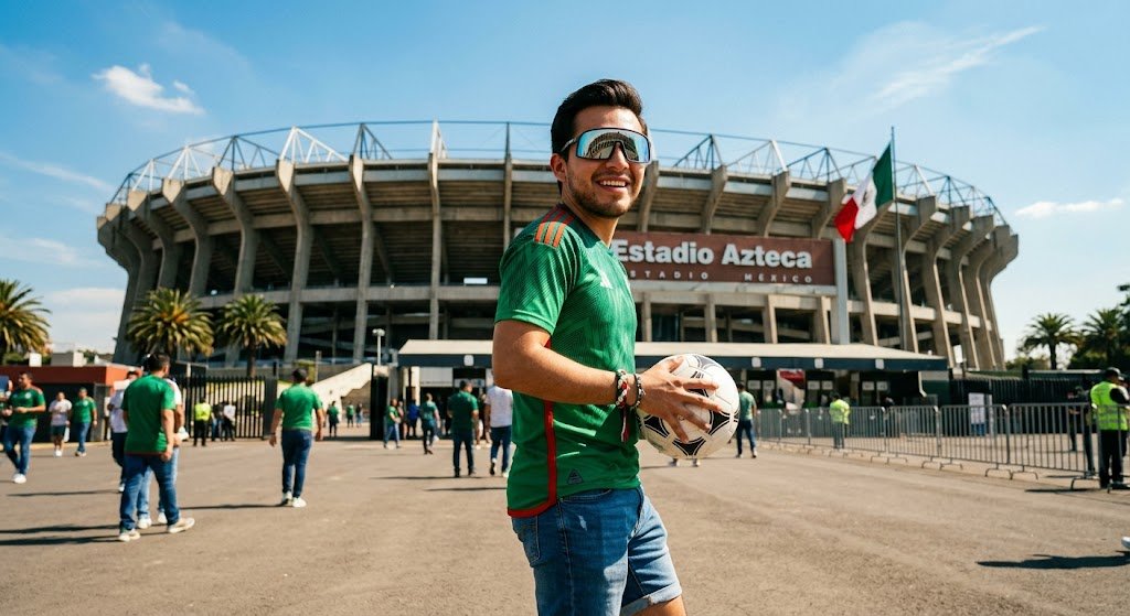 Mexico World Cup 2026 sân vận động Azteca nắng gắt kính râm UV400