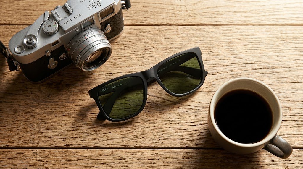 Kính mát Ray-Ban RB4165F 601/71 Justin Classic Asian Fit – gọng đen nhám tròng xanh rêu
