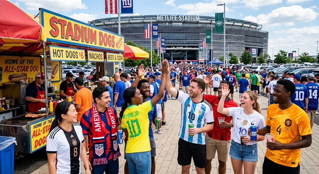Kinh nghiệm thực tế xem World Cup 2026 tại sân vận động Mỹ văn hóa tailgate an ninh