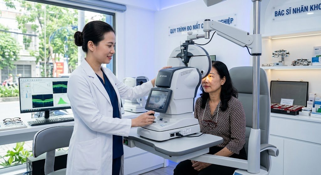 Quy trình đo mắt chuyên sâu và chọn mua kính đa tròng Varilux Comfort Max chính hãng tại Liên Sơn Optic