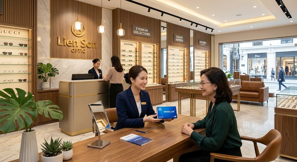 Kính Mắt Liên Sơn TP.HCM – đại lý ủy quyền chính thức Essilor Varilux Comfort Max với đội ngũ kỹ thuật viên chuyên nghiệp