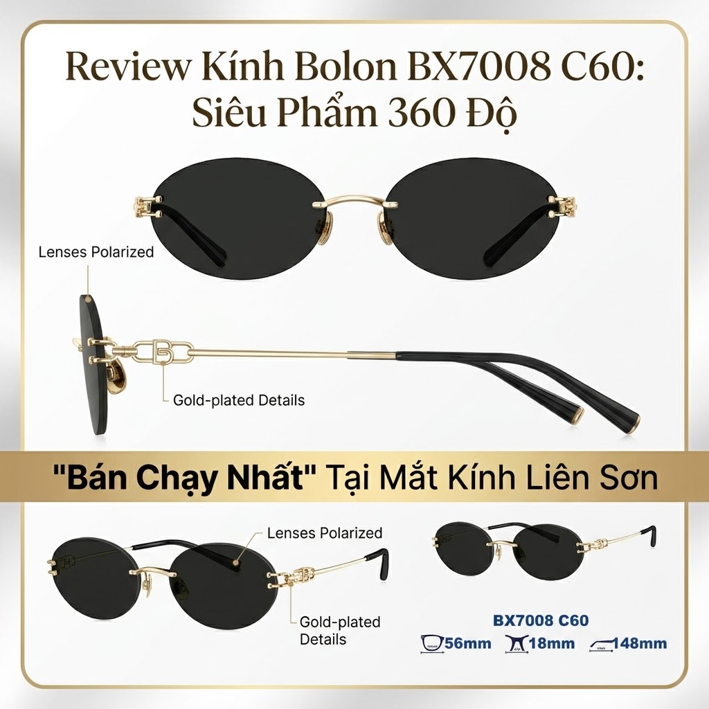 Review Bolon BX7008 C60: Siêu phẩm 360 độ bán chạy nhất tại Liên Sơn Optic