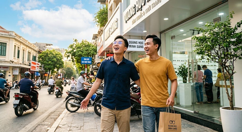 Minh đeo kính mới và trải nghiệm thế giới sắc nét như 8K lần đầu tiên sau nhiều năm nhìn mờ