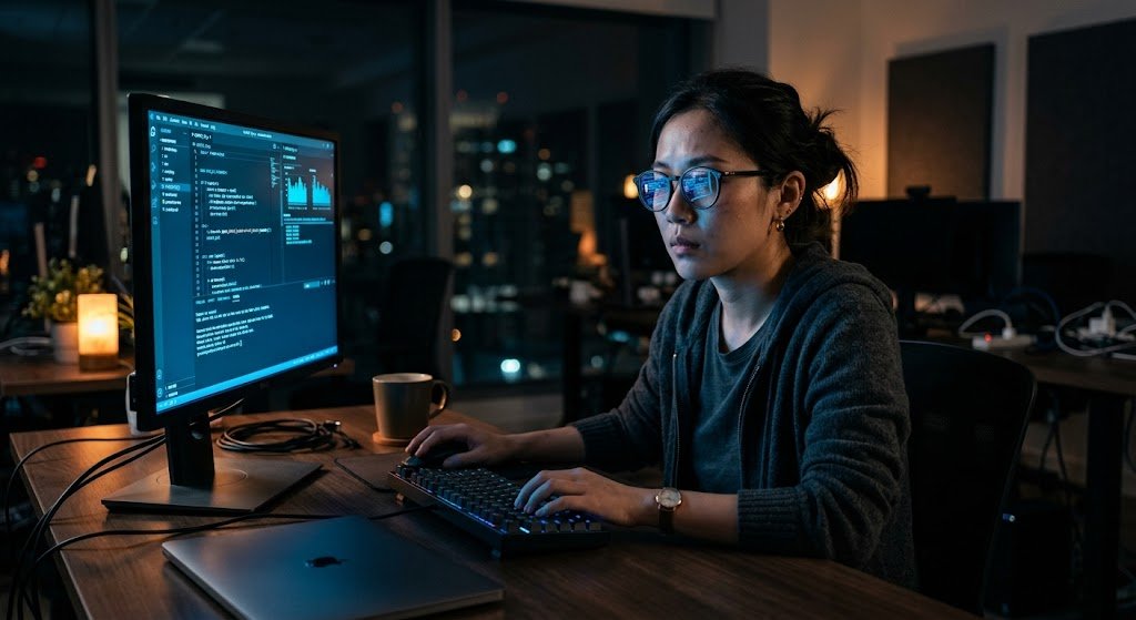 Ánh sáng xanh từ màn hình điện tử gây hại cho đôi mắt trong kỷ nguyên số