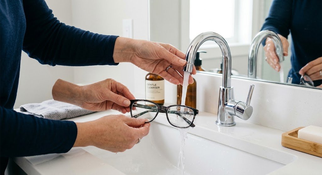 Quy trình 5 bước vệ sinh kính đa tròng đúng chuẩn chuyên gia — bảo vệ lớp váng phủ tối đa