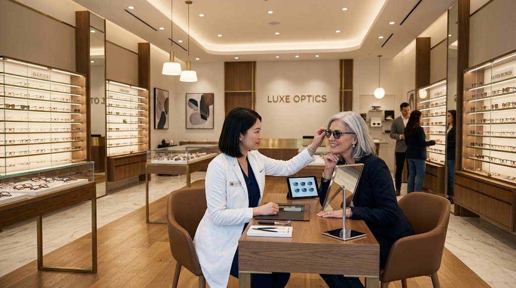 Showroom Mắt Kính Liên Sơn – trải nghiệm tròng kính Transitions® Color Touch™ chính hãng