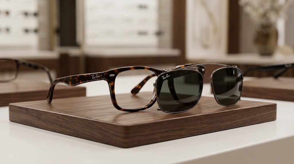 Ray-Ban Clip-On RX5228C – kẹp kính chính hãng thiết kế ôm khít tuyệt đối với gọng Ray-Ban RX5228