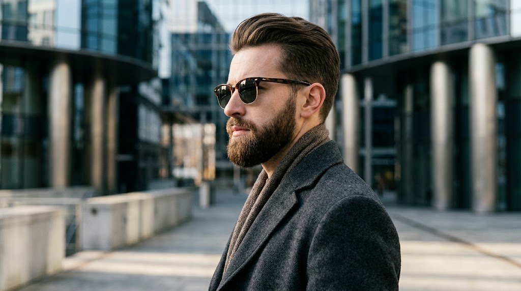 Ray-Ban Clubmaster Reverse góc nghiêng lifestyle