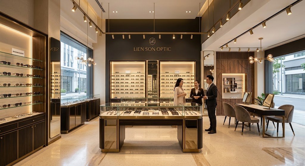 Showroom Mắt Kính Liên Sơn – đại lý kính Versace chính hãng uy tín tại TP.HCM