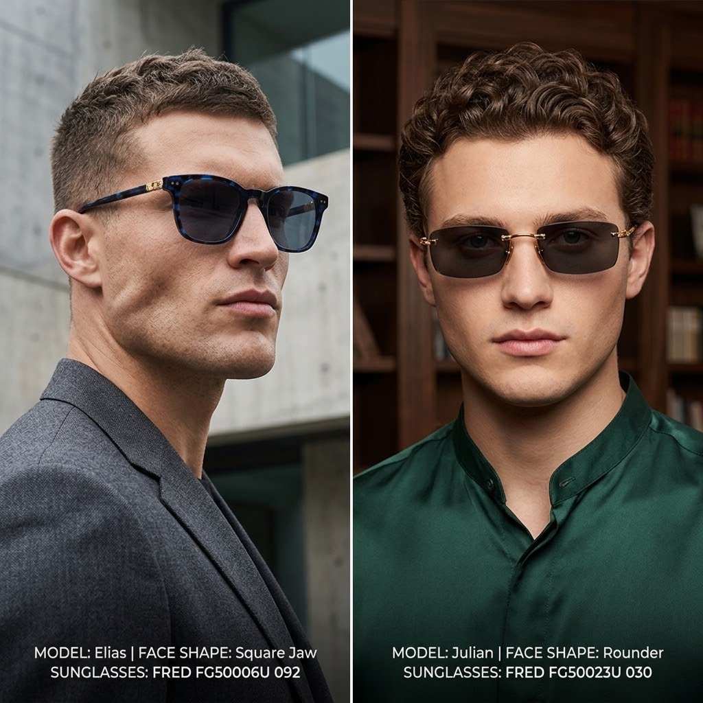 Hướng dẫn chọn kính FRED Force 10 theo dáng mặt – tư vấn chuyên gia Liên Sơn Optic
