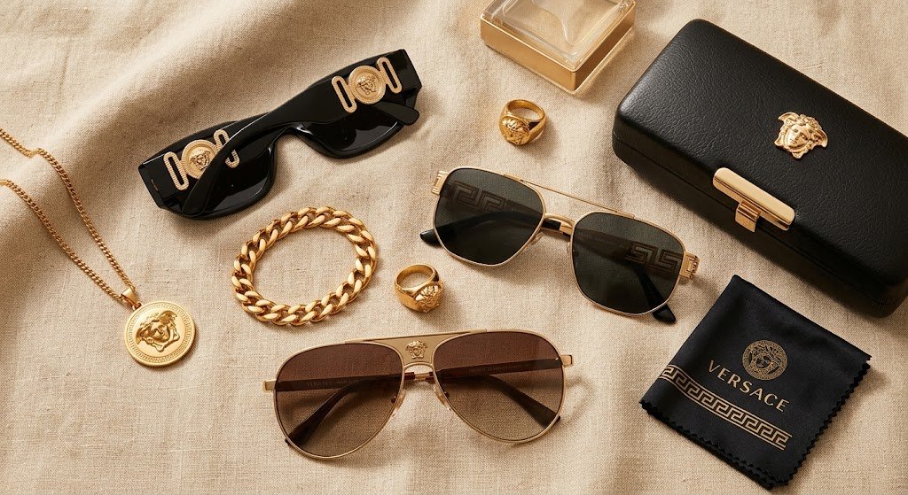 Top 3 dòng kính Versace hot trend 2026 — Medusa Biggie, Greca Cat-Eye và Medusa Optical