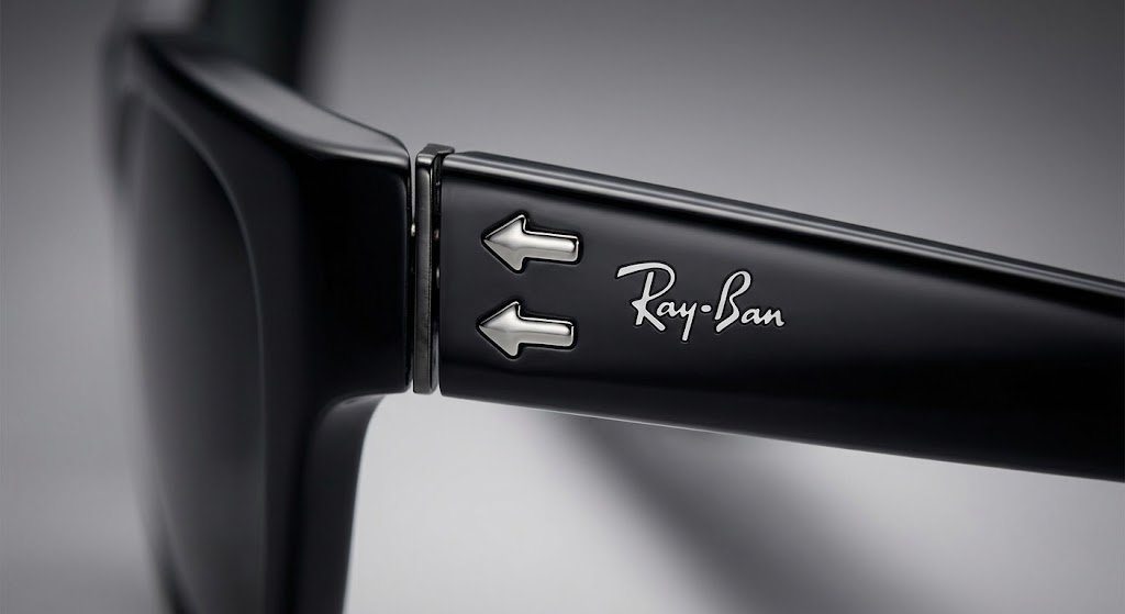 Chi tiết thiết kế gọng Acetate và đinh tán kim loại của Ray-Ban Balorama