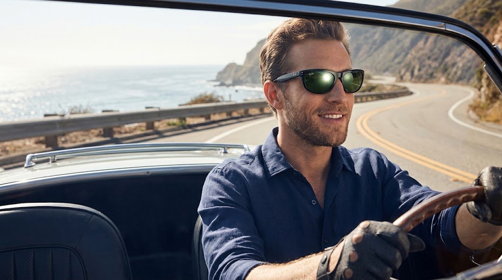 Tròng kính thủy tinh G-15 của Ray-Ban Balorama với khả năng lọc ánh sáng